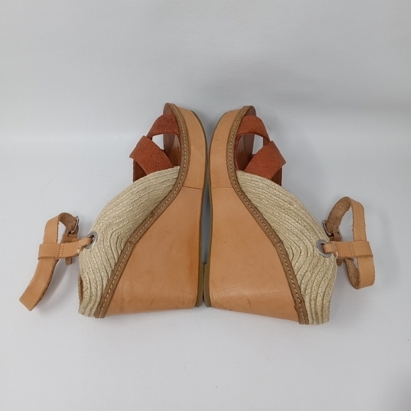 Schuler & Sons Espadrille Slingback Platform Wedge Sandals Women's US 9.5 M - Picture 10 of 12